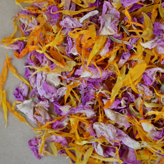 Pink Rose Calendula Mix Flower Confetti